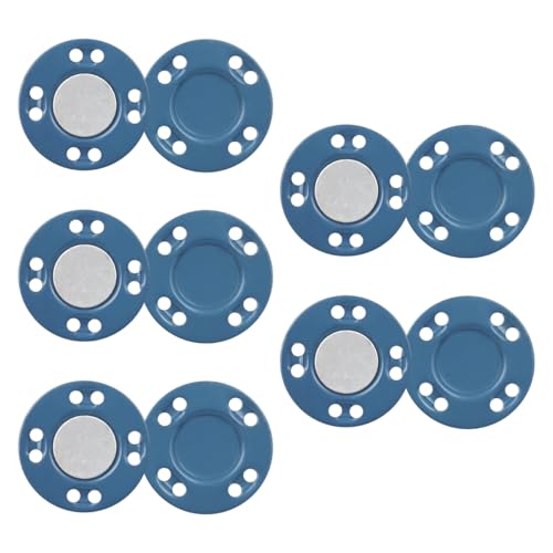 LKXHarleya 5 Paar unsichtbare Magnetknöpfe, magnetische Nähknöpfe für Kleidung, Knöpfe, Zubehör für Jacken, Mäntel, Strickjacken, Taschen, handgefertigt, DIY LKXHarleya 5 Paar unsichtbare Magnetknöpfe, magnetische Nähknöpfe für Kleidung, Knöpfe, Zubehör für Jacken, Mäntel, Strickjacken, Taschen, handgefertigt, DIY von LKXHarleya