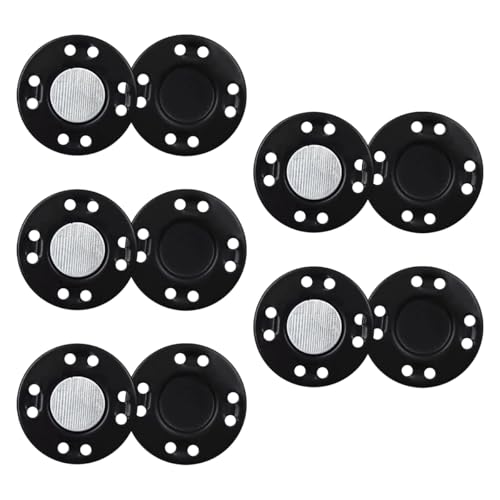 LKXHarleya 5 Paar unsichtbare Magnetknöpfe, magnetische Nähknöpfe für Kleidung, Knöpfe, Zubehör für Jacken, Mäntel, Strickjacken, Taschen, handgefertigt, DIY LKXHarleya 5 Paar unsichtbare Magnetknöpfe, magnetische Nähknöpfe für Kleidung, Knöpfe, Zubehör für Jacken, Mäntel, Strickjacken, Taschen, handgefertigt, DIY von LKXHarleya