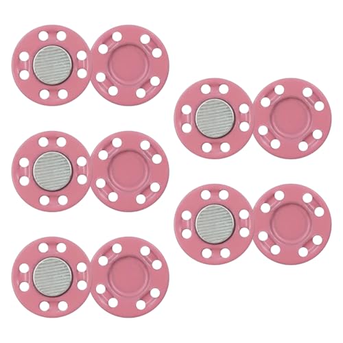 LKXHarleya 5 Paar unsichtbare Magnetknöpfe, magnetische Nähknöpfe für Kleidung, Knöpfe, Zubehör für Jacken, Mäntel, Strickjacken, Taschen, handgefertigt, DIY LKXHarleya 5 Paar unsichtbare Magnetknöpfe, magnetische Nähknöpfe für Kleidung, Knöpfe, Zubehör für Jacken, Mäntel, Strickjacken, Taschen, handgefertigt, DIY von LKXHarleya