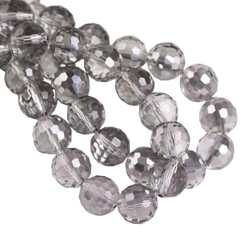 LKXHarleya 6 mm/50 Stück facettierte lose Kristallglasperlen, bunt plattierte, runde Discokugel mit 96 Facetten, Glasperlen, Abstandsperlen LKXHarleya 6 mm/50 Stück facettierte lose Kristallglasperlen, bunt plattierte, runde Discokugel mit 96 Facetten, Glasperlen, Abstandsperlen von LKXHarleya