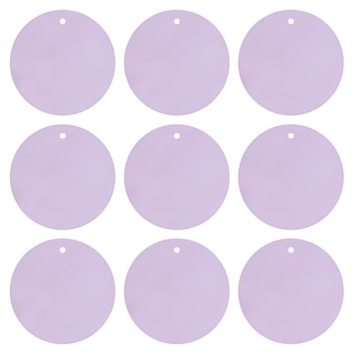 LKXHarleya 80 Stück Flache, lose Pailletten, 20 mm, runde Pailletten mit Löchern zum Selbermachen, für Hochzeiten, Feste, Partys, Kunsthandwerk Verzierung, Hellviolett LKXHarleya 80 Stück Flache, lose Pailletten, 20 mm, runde Pailletten mit Löchern zum Selbermachen, für Hochzeiten, Feste, Partys, Kunsthandwerk Verzierung, Hellviolett von LKXHarleya