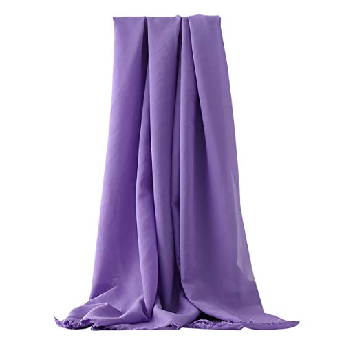 LKXHarleya Chiffon Stoff Sheer, Brautkleid Stoff, Soft Touch Georgette Kleid Material, Meterware, Durchgehende LäNge, Lila LKXHarleya Chiffon Stoff Sheer, Brautkleid Stoff, Soft Touch Georgette Kleid Material, Meterware, Durchgehende LäNge, Lila von LKXHarleya