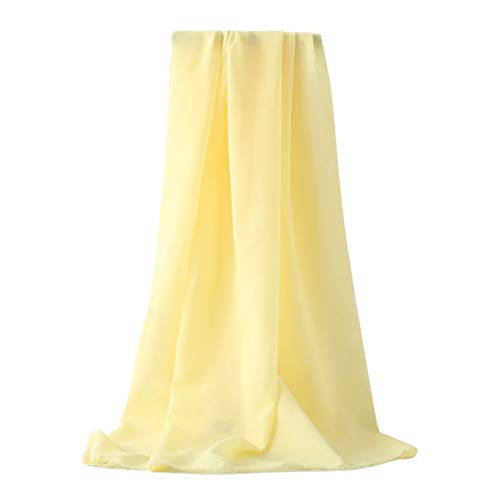 LKXHarleya Chiffon Stoff Sheer, Brautkleid Stoff, Soft Touch Georgette Kleid Material, Meterware, Ununterbrochene LäNge, Gelb LKXHarleya Chiffon Stoff Sheer, Brautkleid Stoff, Soft Touch Georgette Kleid Material, Meterware, Ununterbrochene LäNge, Gelb von LKXHarleya