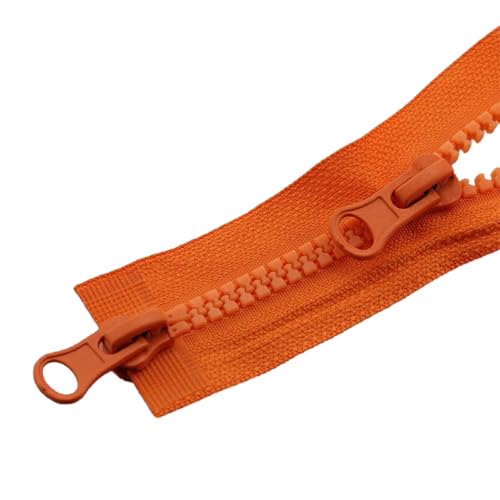 LKXHarleya Doppelschieber-Reißverschluss mit offenem Ende, 80 cm Zweiwege-Reißverschluss zum Nähen von Jacken, Zelten, Kleidungsstücken, Nähzubehör, Orange LKXHarleya Doppelschieber-Reißverschluss mit offenem Ende, 80 cm Zweiwege-Reißverschluss zum Nähen von Jacken, Zelten, Kleidungsstücken, Nähzubehör, Orange von LKXHarleya