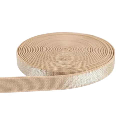 LKXHarleya Elastisches Gummiband, 6 mm x 10m, Nylon-Elastikband für Unterwäsche, Nähzubehör, Hautfarben von LKXHarleya