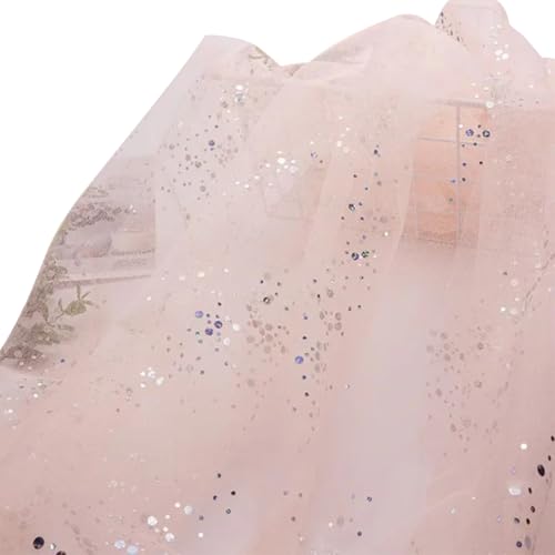 LKXHarleya Weicher Stretch-Stoff, 100 x 160 cm, glitzernder Netzstoff mit Punkten, für Hochzeitskostüme, Nähen, Basteln, Apricot LKXHarleya Weicher Stretch-Stoff, 100 x 160 cm, glitzernder Netzstoff mit Punkten, für Hochzeitskostüme, Nähen, Basteln, Apricot von LKXHarleya