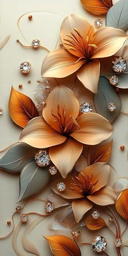 5D Diamant Painting Abstrakt Diamond Painting Kinder Blume, DIY Runden Steine Mosaikherstellung Basteln Erwachsene Anfänger Set für Heim Schlafzimmer Wand Deko Wohnzimmer, Geschenke 50x100cm F23L-UX 5D Diamant Painting Abstrakt Diamond Painting Kinder Blume, DIY Runden Steine Mosaikherstellung Basteln Erwachsene Anfänger Set für Heim Schlafzimmer Wand Deko Wohnzimmer, Geschenke 50x100cm F23L-UX von LLEDAOZN