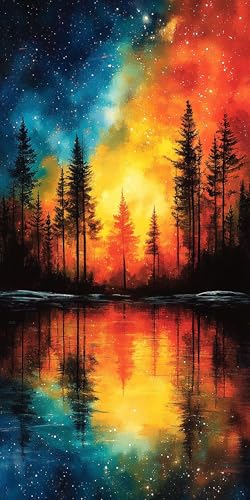 5D Diamant Painting Baum Diamond Painting Kinder Landschaft, DIY Runden Steine Mosaikherstellung Basteln Erwachsene Anfänger Set für Heim Schlafzimmer Wand Deko Wohnzimmer, Geschenke 40x80cm QZ36-1E 5D Diamant Painting Baum Diamond Painting Kinder Landschaft, DIY Runden Steine Mosaikherstellung Basteln Erwachsene Anfänger Set für Heim Schlafzimmer Wand Deko Wohnzimmer, Geschenke 40x80cm QZ36-1E von LLEDAOZN