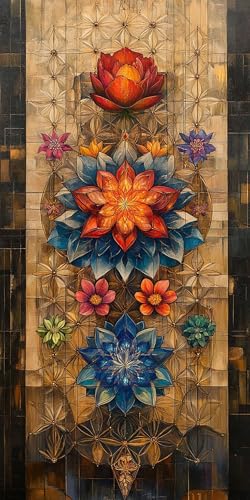5D Diamant Painting Blume Diamond Painting Kinder Abstrakt, DIY Runden Steine Mosaikherstellung Basteln Erwachsene Anfänger Set für Heim Schlafzimmer Wand Deko Wohnzimmer, Geschenke 40x80cm N1Y9-D3 5D Diamant Painting Blume Diamond Painting Kinder Abstrakt, DIY Runden Steine Mosaikherstellung Basteln Erwachsene Anfänger Set für Heim Schlafzimmer Wand Deko Wohnzimmer, Geschenke 40x80cm N1Y9-D3 von LLEDAOZN