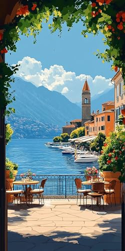 5D Diamant Painting Landschaft Diamond Painting Kinder Ozean, DIY Runden Steine Mosaikherstellung Basteln Erwachsene Anfänger Set für Heim Schlafzimmer Wand Deko Wohnzimmer, Geschenke 50x100cm NY7J-HH 5D Diamant Painting Landschaft Diamond Painting Kinder Ozean, DIY Runden Steine Mosaikherstellung Basteln Erwachsene Anfänger Set für Heim Schlafzimmer Wand Deko Wohnzimmer, Geschenke 50x100cm NY7J-HH von LLEDAOZN