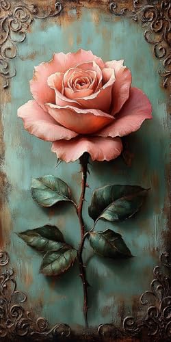 5D Diamant Painting Roses Diamond Painting Kinder Pflanze, DIY Runden Steine Mosaikherstellung Basteln Erwachsene Anfänger Set für Heim Schlafzimmer Wand Deko Wohnzimmer, Geschenke 100x200cm 5CR6-ZA 5D Diamant Painting Roses Diamond Painting Kinder Pflanze, DIY Runden Steine Mosaikherstellung Basteln Erwachsene Anfänger Set für Heim Schlafzimmer Wand Deko Wohnzimmer, Geschenke 100x200cm 5CR6-ZA von LLEDAOZN
