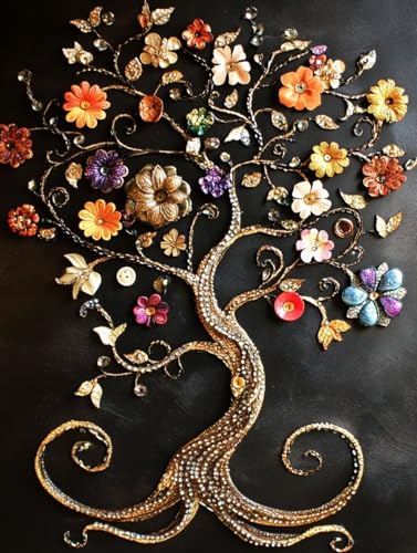 Abstrakt Diamond Painting Erwachsene, 5D Diamant Painting Bilder Baum, DIY Runden Steine Mosaikherstellung Basteln Erwachsene Anfänger Set, Zimmer Wand Deko Aesthetic, Geschenke 50 x 70 cm FL-2 Abstrakt Diamond Painting Erwachsene, 5D Diamant Painting Bilder Baum, DIY Runden Steine Mosaikherstellung Basteln Erwachsene Anfänger Set, Zimmer Wand Deko Aesthetic, Geschenke 50 x 70 cm FL-2 von LLEDAOZN