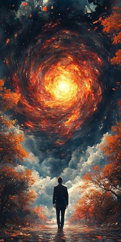 Abstrakt Diamond Painting Erwachsene Groß 90x180cm, 5D Diamond Painting Landschaft, DIY Runden Steine Kristall Kunst Basteln Set Erwachsene Anfänger Set, zur Entspannung und Zimmer Wanddeko IBP2-1E von LLEDAOZN