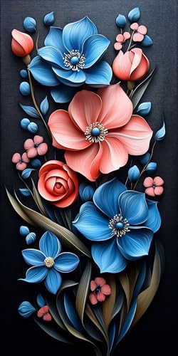 Blume Diamond Painting Erwachsene Groß 50x100cm, 5D Diamond Painting Abstrakt, DIY Runden Steine Kristall Kunst Basteln Set Erwachsene Anfänger Set, Entspannung und Zimmer Wanddeko, Geschenke NAA3-45 Blume Diamond Painting Erwachsene Groß 50x100cm, 5D Diamond Painting Abstrakt, DIY Runden Steine Kristall Kunst Basteln Set Erwachsene Anfänger Set, Entspannung und Zimmer Wanddeko, Geschenke NAA3-45 von LLEDAOZN