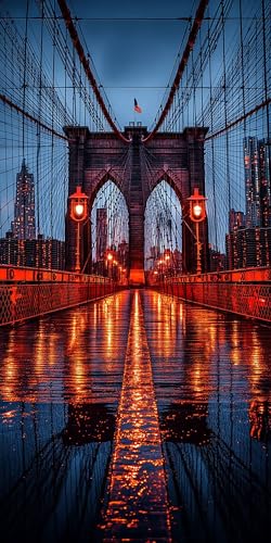 Brooklyn brücke Diamond Painting Erwachsene Groß 40x80cm, 5D Diamond Painting Sternenlicht, DIY Runden Steine Kristall Kunst Basteln Set Erwachsene Anfänger Set, zur Zimmer Wanddeko, Geschenke S16A-76 Brooklyn brücke Diamond Painting Erwachsene Groß 40x80cm, 5D Diamond Painting Sternenlicht, DIY Runden Steine Kristall Kunst Basteln Set Erwachsene Anfänger Set, zur Zimmer Wanddeko, Geschenke S16A-76 von LLEDAOZN