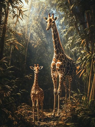 Diamond Painting Giraffe, 5D Pflanze Diamond Painting Erwachsene Children, DIY Runden Steine Bastelset Erwachsene Stickerei Crystal Art Malerei für Zimmer Deko Wohnzimmer, Geschenke Frau 60x80cm 9B-8 Diamond Painting Giraffe, 5D Pflanze Diamond Painting Erwachsene Children, DIY Runden Steine Bastelset Erwachsene Stickerei Crystal Art Malerei für Zimmer Deko Wohnzimmer, Geschenke Frau 60x80cm 9B-8 von LLEDAOZN