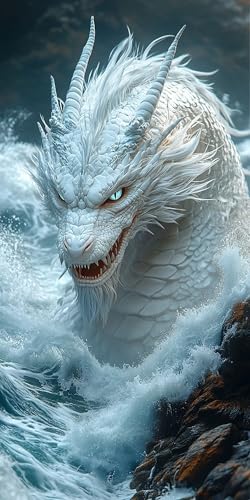 Drachen Diamond Painting Erwachsene Groß 30x60cm, 5D Diamond Painting Ozean, DIY Runden Steine Kristall Kunst Basteln Set Erwachsene Anfänger Set, Entspannung und Zimmer Wanddeko, Geschenke V6H4-7T Drachen Diamond Painting Erwachsene Groß 30x60cm, 5D Diamond Painting Ozean, DIY Runden Steine Kristall Kunst Basteln Set Erwachsene Anfänger Set, Entspannung und Zimmer Wanddeko, Geschenke V6H4-7T von LLEDAOZN