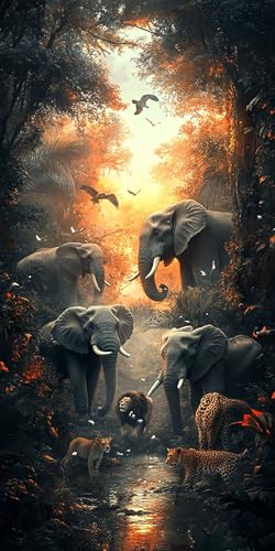 Elefant Diamond Painting Erwachsene Groß 20x40cm, 5D Diamond Painting Tier, DIY Runden Steine Kristall Kunst Basteln Set Erwachsene Anfänger Set, zur Entspannung und Zimmer Wanddeko, Geschenke EI0D-72 Elefant Diamond Painting Erwachsene Groß 20x40cm, 5D Diamond Painting Tier, DIY Runden Steine Kristall Kunst Basteln Set Erwachsene Anfänger Set, zur Entspannung und Zimmer Wanddeko, Geschenke EI0D-72 von LLEDAOZN