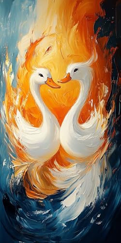 Gans Diamond Painting Erwachsene Groß 100x200cm, 5D Diamond Painting Flamme, DIY Runden Steine Kristall Kunst Basteln Set Erwachsene Anfänger Set, Entspannung und Zimmer Wanddeko, Geschenke TUBT-98 Gans Diamond Painting Erwachsene Groß 100x200cm, 5D Diamond Painting Flamme, DIY Runden Steine Kristall Kunst Basteln Set Erwachsene Anfänger Set, Entspannung und Zimmer Wanddeko, Geschenke TUBT-98 von LLEDAOZN