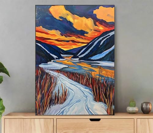 Landschaft Malen Nach Zahlen Erwachsene, Malen Nach Zahlen Abstrakt Muster, DIY Handgemalt Leinwand Ölgemälde Set für Adult Anfänger, mit Pinseln und Acrylfarbe, Deko Schlafzimmer, 35x45cm L5-8212 Landschaft Malen Nach Zahlen Erwachsene, Malen Nach Zahlen Abstrakt Muster, DIY Handgemalt Leinwand Ölgemälde Set für Adult Anfänger, mit Pinseln und Acrylfarbe, Deko Schlafzimmer, 35x45cm L5-8212 von LLEDAOZN