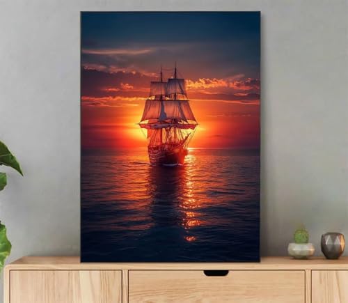 Landschaft Malen Nach Zahlen Erwachsene, Malen Nach Zahlen Boot Muster, DIY Handgemalt Leinwand Ölgemälde Set für Adult Anfänger, mit Pinseln und Acrylfarbe, für Deko Schlafzimmer, 50x70cm LR-8022 Landschaft Malen Nach Zahlen Erwachsene, Malen Nach Zahlen Boot Muster, DIY Handgemalt Leinwand Ölgemälde Set für Adult Anfänger, mit Pinseln und Acrylfarbe, für Deko Schlafzimmer, 50x70cm LR-8022 von LLEDAOZN