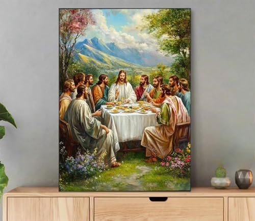 Landschaft Malen Nach Zahlen Erwachsene, Malen Nach Zahlen Pflanze Muster, DIY Handgemalt Leinwand Ölgemälde Set für Adult Anfänger, mit Pinseln und Acrylfarbe, Deko Schlafzimmer, 100x135cm L3-376 von LLEDAOZN