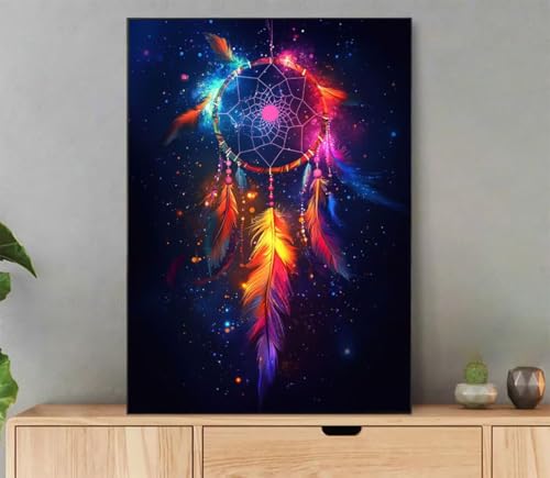Malen Nach Zahlen Erwachsene Feder Paint by Numbers Sternenhimmel Malen Nach Zahlen mit Rahmen 30x40cm Leinwand Ölgemälde Set mit Pinseln und Acrylfarbe für Zimmer Deko Geschenke für Frauen LH-8171 Malen Nach Zahlen Erwachsene Feder Paint by Numbers Sternenhimmel Malen Nach Zahlen mit Rahmen 30x40cm Leinwand Ölgemälde Set mit Pinseln und Acrylfarbe für Zimmer Deko Geschenke für Frauen LH-8171 von LLEDAOZN