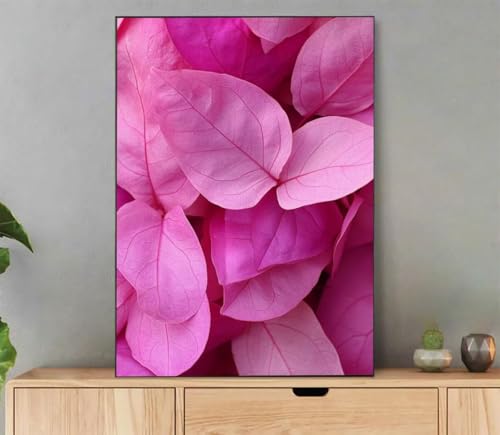Malen Nach Zahlen Erwachsene Pflanze Paint by Numbers Landschaft Malen Nach Zahlen mit Rahmen 35x45cm Leinwand Ölgemälde Set mit Pinseln und Acrylfarbe für Zimmer Deko Geschenke für Frauen L2-7772 von LLEDAOZN