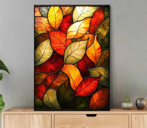 Malen Nach Zahlen Erwachsene Pflanze Paint by Numbers Landschaft Malen Nach Zahlen mit Rahmen 60x80cm Leinwand Ölgemälde Set mit Pinseln und Acrylfarbe für Zimmer Deko Geschenke für Frauen LK-8063 von LLEDAOZN