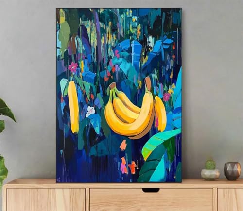 Obst Malen Nach Zahlen Erwachsene, Malen Nach Zahlen Landschaft Muster, DIY Handgemalt Leinwand Ölgemälde Set für Adult Anfänger, mit Pinseln und Acrylfarbe, für Deko Schlafzimmer, 40x50cm LP-341 von LLEDAOZN