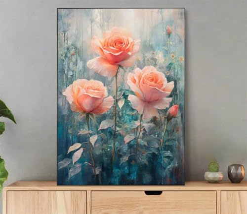 Roses Malen Nach Zahlen Erwachsene, Malen Nach Zahlen Pflanze Muster, DIY Handgemalt Leinwand Ölgemälde Set für Adult Anfänger, mit Pinseln und Acrylfarbe, Weihnachtsdeko Schlafzimmer, 30x40cm L9-7987 Roses Malen Nach Zahlen Erwachsene, Malen Nach Zahlen Pflanze Muster, DIY Handgemalt Leinwand Ölgemälde Set für Adult Anfänger, mit Pinseln und Acrylfarbe, Weihnachtsdeko Schlafzimmer, 30x40cm L9-7987 von LLEDAOZN