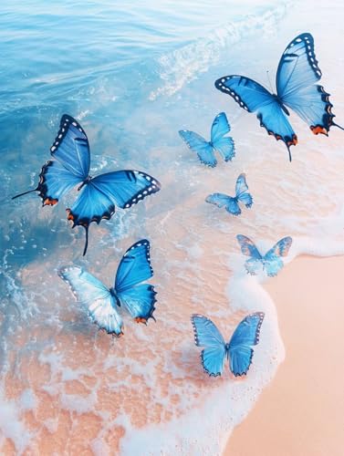 Schmetterling Diamond Painting Erwachsene, 5D Diamant Painting Bilder Landschaft, DIY Runden Steine Mosaikherstellung Basteln Erwachsene Anfänger Set, Zimmer Deko aesthetic, Geschenke 50 x 70cm 8Z-1 Schmetterling Diamond Painting Erwachsene, 5D Diamant Painting Bilder Landschaft, DIY Runden Steine Mosaikherstellung Basteln Erwachsene Anfänger Set, Zimmer Deko aesthetic, Geschenke 50 x 70cm 8Z-1 von LLEDAOZN