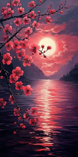 Sonnenuntergang Diamond Painting Erwachsene Groß 50x100cm, 5D Diamond Painting See, DIY Runden Steine Kristall Kunst Basteln Set Erwachsene Anfänger Set, zur Entspannung und Zimmer Wanddeko 4E3C-N8 Sonnenuntergang Diamond Painting Erwachsene Groß 50x100cm, 5D Diamond Painting See, DIY Runden Steine Kristall Kunst Basteln Set Erwachsene Anfänger Set, zur Entspannung und Zimmer Wanddeko 4E3C-N8 von LLEDAOZN
