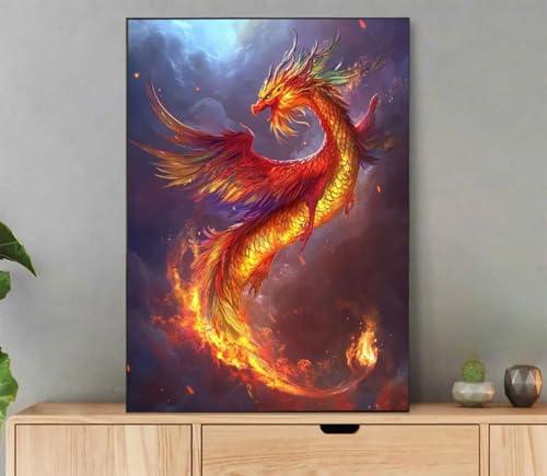 Tier Malen Nach Zahlen Erwachsene, Malen Nach Zahlen Dreamy Muster, DIY Handgemalt Leinwand Ölgemälde Set für Adult Anfänger, mit 3 Pinseln und Acrylfarbe, Weihnachtsdeko Schlafzimmer, 60x80cm LdE-919 von LLEDAOZN
