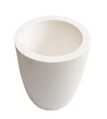 LLF Schmelztiegel-Tiegelbecher aus Keramik, für Ofen, Schmelzen, Gießen, Veredelung mit Gold, Silber, Kupfer, Gussbecher, 1000 g von LLF