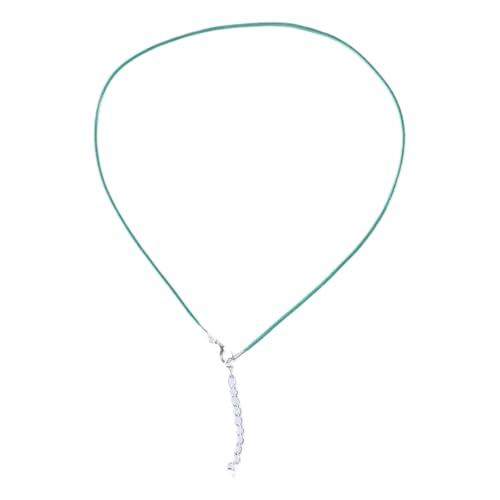 1,5 mm handgefertigtes Leder mit Karabinerverschluss, verstellbar, geflochtenes Seil für Halsketten, Anhänger, Charm-Fundstücke, Lederhalskordel mit Verschluss, für Damen und Herren, Wachsschnur von LLHCF