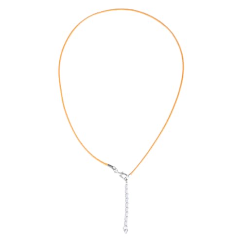 1,5 mm handgefertigtes Leder mit Karabinerverschluss, verstellbar, geflochtenes Seil für Halsketten, Anhänger, Charm-Fundstücke, Lederhalskordel mit Verschluss, für Damen und Herren, Wachsschnur von LLHCF