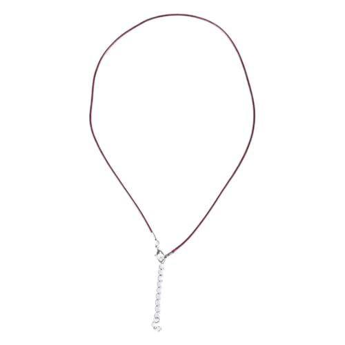 1,5 mm handgefertigtes Leder mit Karabinerverschluss, verstellbar, geflochtenes Seil für Halsketten, Anhänger, Charm-Fundstücke, Lederhalskordel mit Verschluss, für Damen und Herren, Wachsschnur von LLHCF