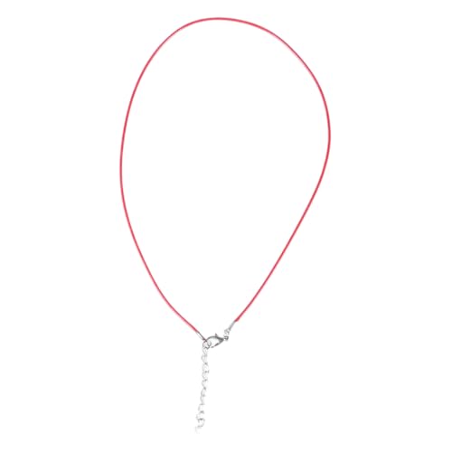 1,5 mm handgefertigtes Leder mit Karabinerverschluss, verstellbar, geflochtenes Seil für Halsketten, Anhänger, Charm-Fundstücke, Lederhalskordel mit Verschluss, für Damen und Herren, Wachsschnur von LLHCF