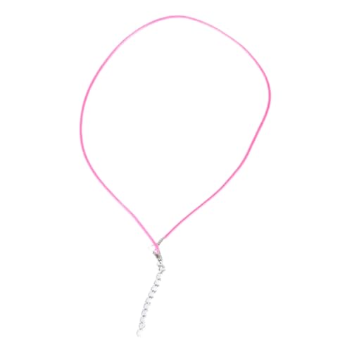 1,5 mm handgefertigtes Leder mit Karabinerverschluss, verstellbar, geflochtenes Seil für Halsketten, Anhänger, Charm-Fundstücke, Lederhalskordel mit Verschluss, für Damen und Herren, Wachsschnur von LLHCF