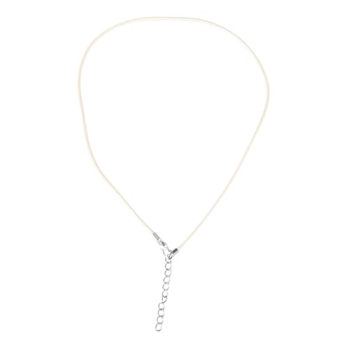 1,5 mm handgefertigtes Leder mit Karabinerverschluss, verstellbar, geflochtenes Seil für Halsketten, Anhänger, Charm-Fundstücke, Lederhalskordel mit Verschluss, für Damen und Herren, Wachsschnur von LLHCF