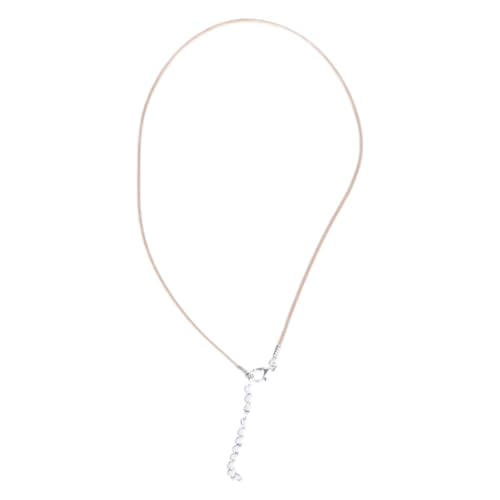 1,5 mm handgefertigtes Leder mit Karabinerverschluss, verstellbar, geflochtenes Seil für Halsketten, Anhänger, Charm-Fundstücke, Lederhalskordel mit Verschluss, für Damen und Herren, Wachsschnur von LLHCF