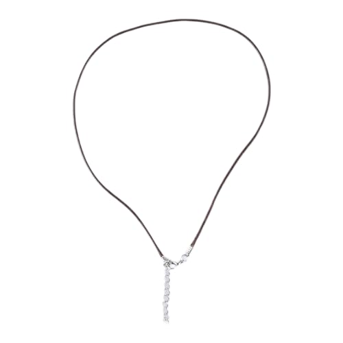 1,5 mm handgefertigtes Leder mit Karabinerverschluss, verstellbar, geflochtenes Seil für Halsketten, Anhänger, Charm-Fundstücke, Lederhalskordel mit Verschluss, für Damen und Herren, Wachsschnur von LLHCF