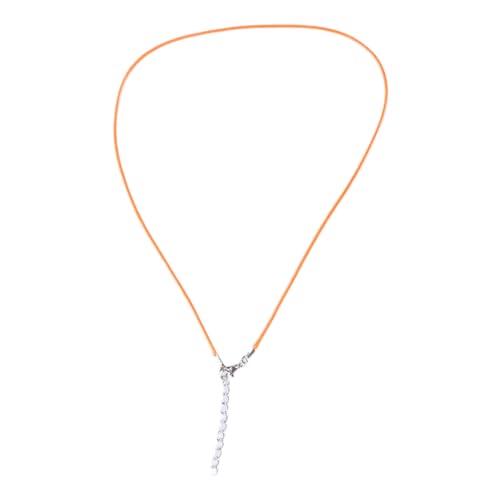 1,5 mm handgefertigtes Leder mit Karabinerverschluss, verstellbar, geflochtenes Seil für Halsketten, Anhänger, Charm-Fundstücke, Lederhalskordel mit Verschluss, für Damen und Herren, Wachsschnur von LLHCF