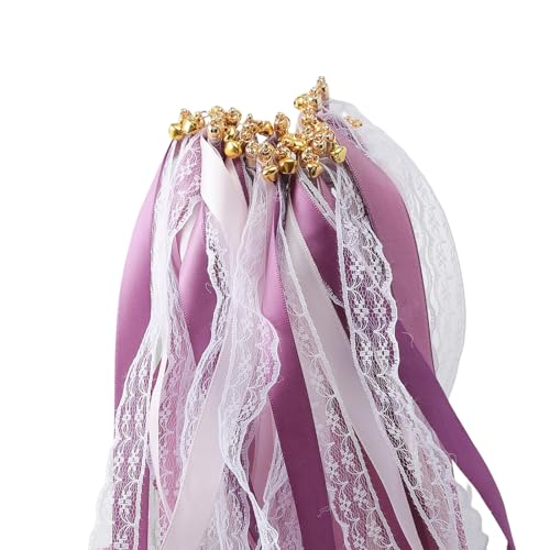 20 Stück Elegante Satinband Wand mit Glocken Zauberstab für Hochzeit Geburtstag und Festival Anlass Festival Wand 20 Stück Elegante Satinband Wand mit Glocken Zauberstab für Hochzeit Geburtstag und Festival Anlass Festival Wand von LLHCF
