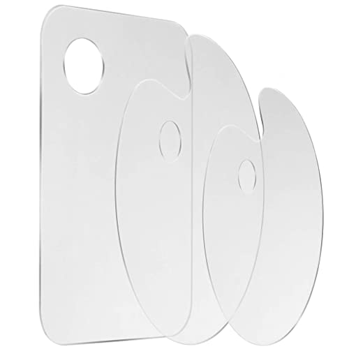 3 x Acrylfarben-Paletten für Erwachsene und Kinder, transparente Platte 3 x Acrylfarben-Paletten für Erwachsene und Kinder, transparente Platte von LLHCF
