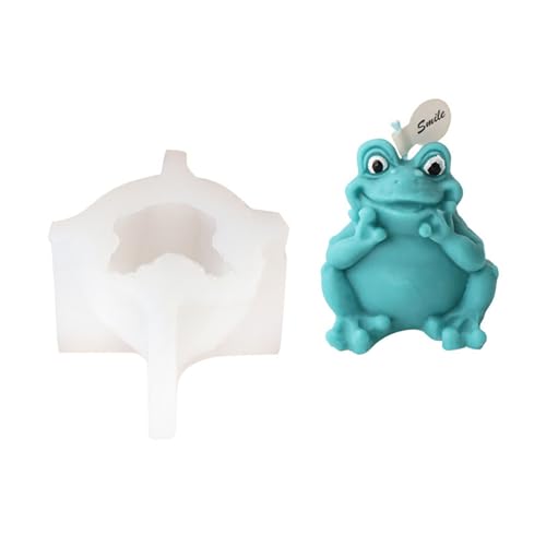 3D Lovely Frog Silikonform Tier Aromatherapie Gips Handwerk Seife Epoxidharz Herstellung Zubehör von LLHCF