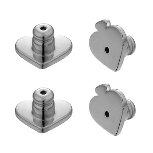 4 Stück Ohrring-Verschlüsse, Ohrschmuck, Ersatzohrstecker, Ohrstecker, Edelstahl-Textur für den täglichen Gebrauch 4 Stück Ohrring-Verschlüsse, Ohrschmuck, Ersatzohrstecker, Ohrstecker, Edelstahl-Textur für den täglichen Gebrauch von LLHCF