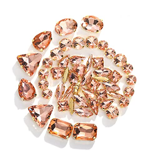50 Stück gemischte Formen flache Rückseite Strasssteine zum Aufnähen von Strass, Edelsteine für Schuhe, Kleidung, Schmuckherstellung 50 Stück gemischte Formen flache Rückseite Strasssteine zum Aufnähen von Strass, Edelsteine für Schuhe, Kleidung, Schmuckherstellung von LLHCF