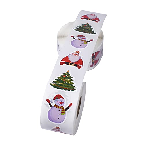 500 Stück/Rolle Frohe Weihnachten Aufkleber Weihnachtsmann Schneemann Baum Umschläge Schreibwaren Versiegelungsetiketten für Partybedarf Klassenzimmer 500 Stück/Rolle Frohe Weihnachten Aufkleber Weihnachtsmann Schneemann Baum Umschläge Schreibwaren Versiegelungsetiketten für Partybedarf Klassenzimmer von LLHCF